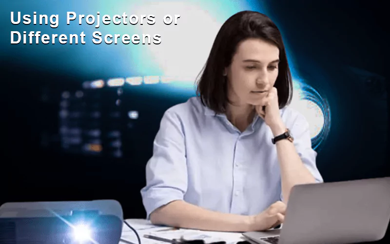 Use different screens to get proctored exam answers.