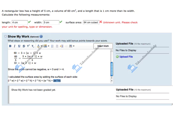 The portal image shows that the student made a mistake while entering Answers On Cengage MindTap